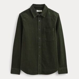 Everlane Olive Green Corduroy Button-Down Shirt